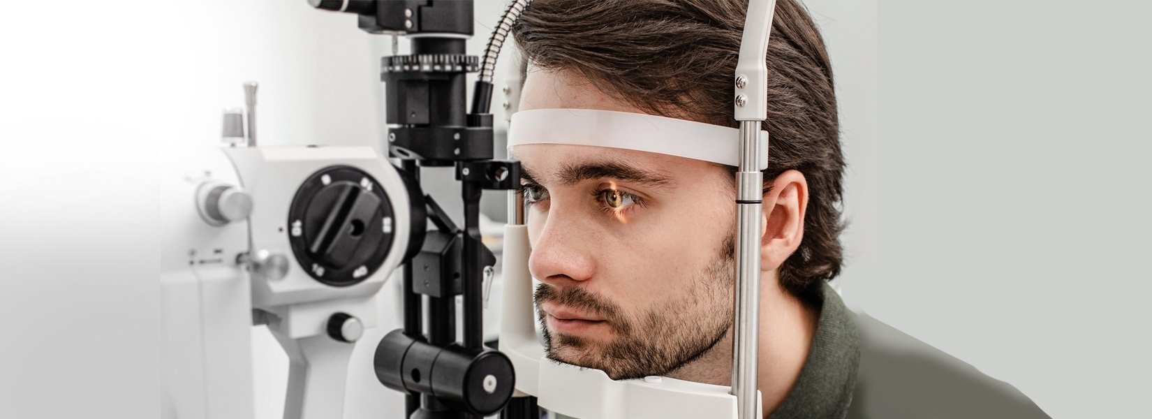 young man during eye exam in Beatrice